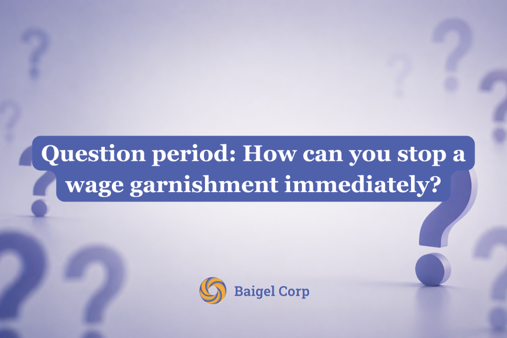how can I stop a wage garnishment immediately