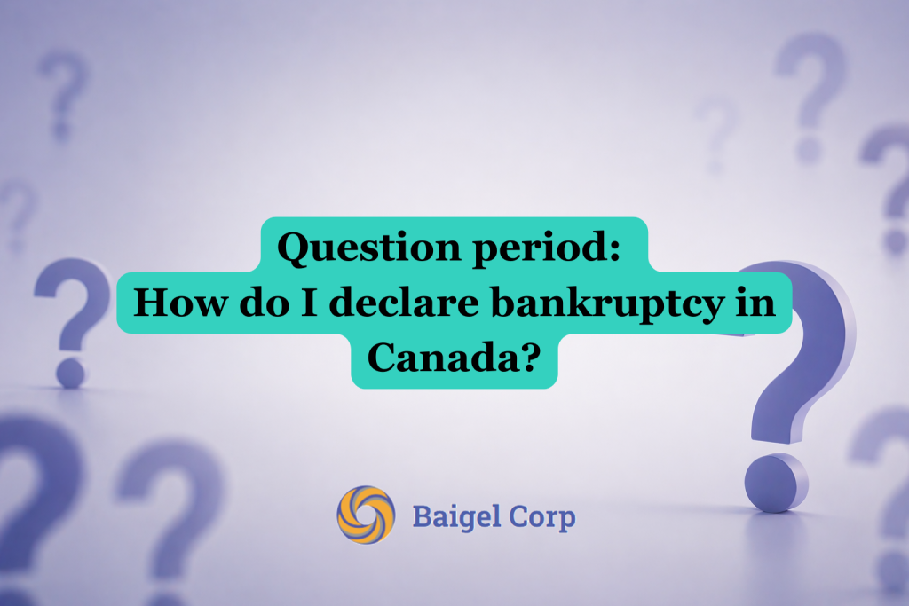 how do I declare bankruptcy